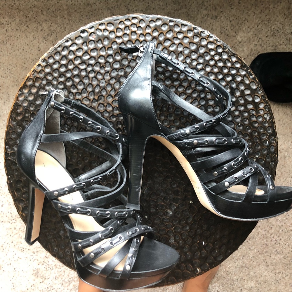 Strappy black fun heels!